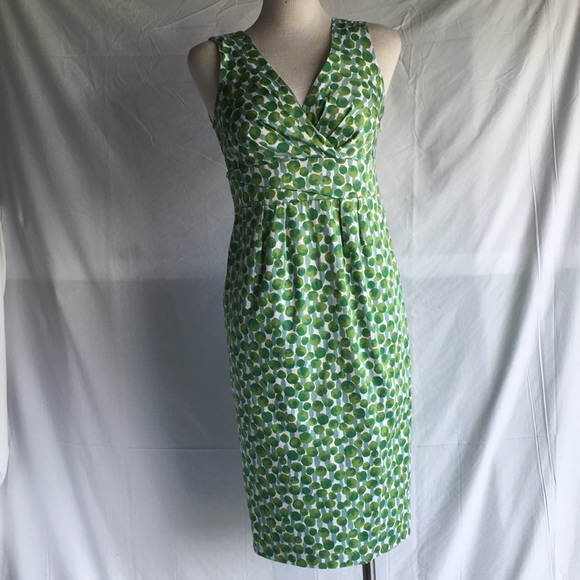 Boden Dresses & Skirts - Boden green patterned cotton dress sz4L